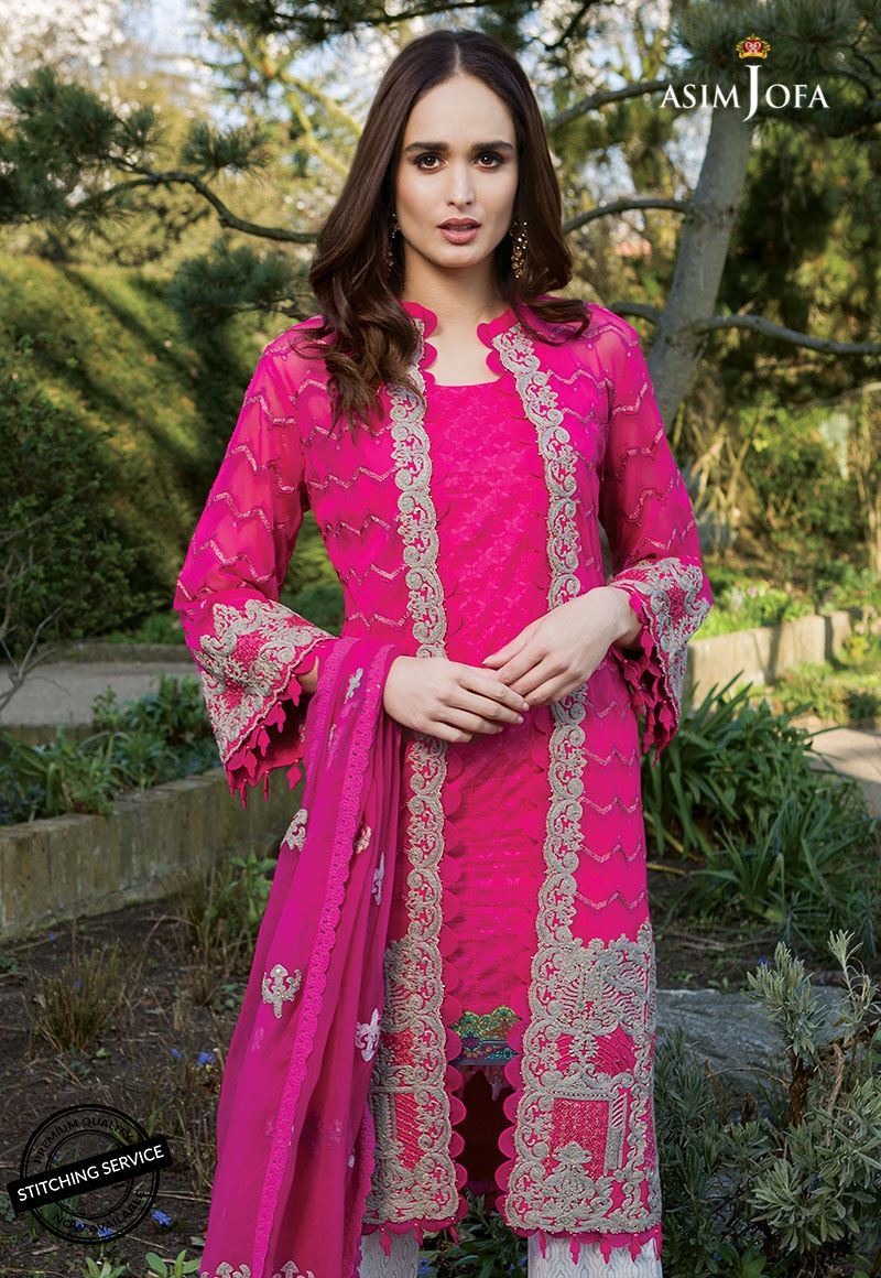 Asim Jofa Luxury Lawn 2019 - Ajll-04a