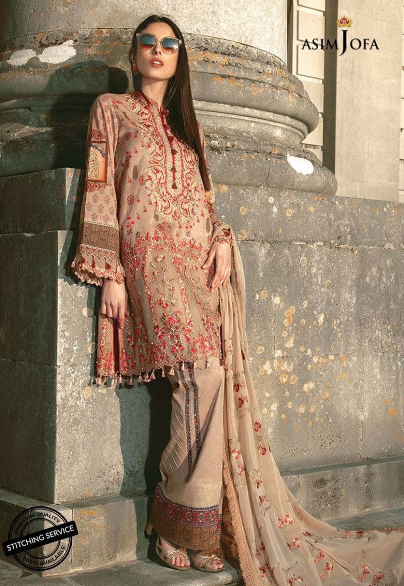 Asim Jofa Luxury Lawn 2019 - Ajll-10b