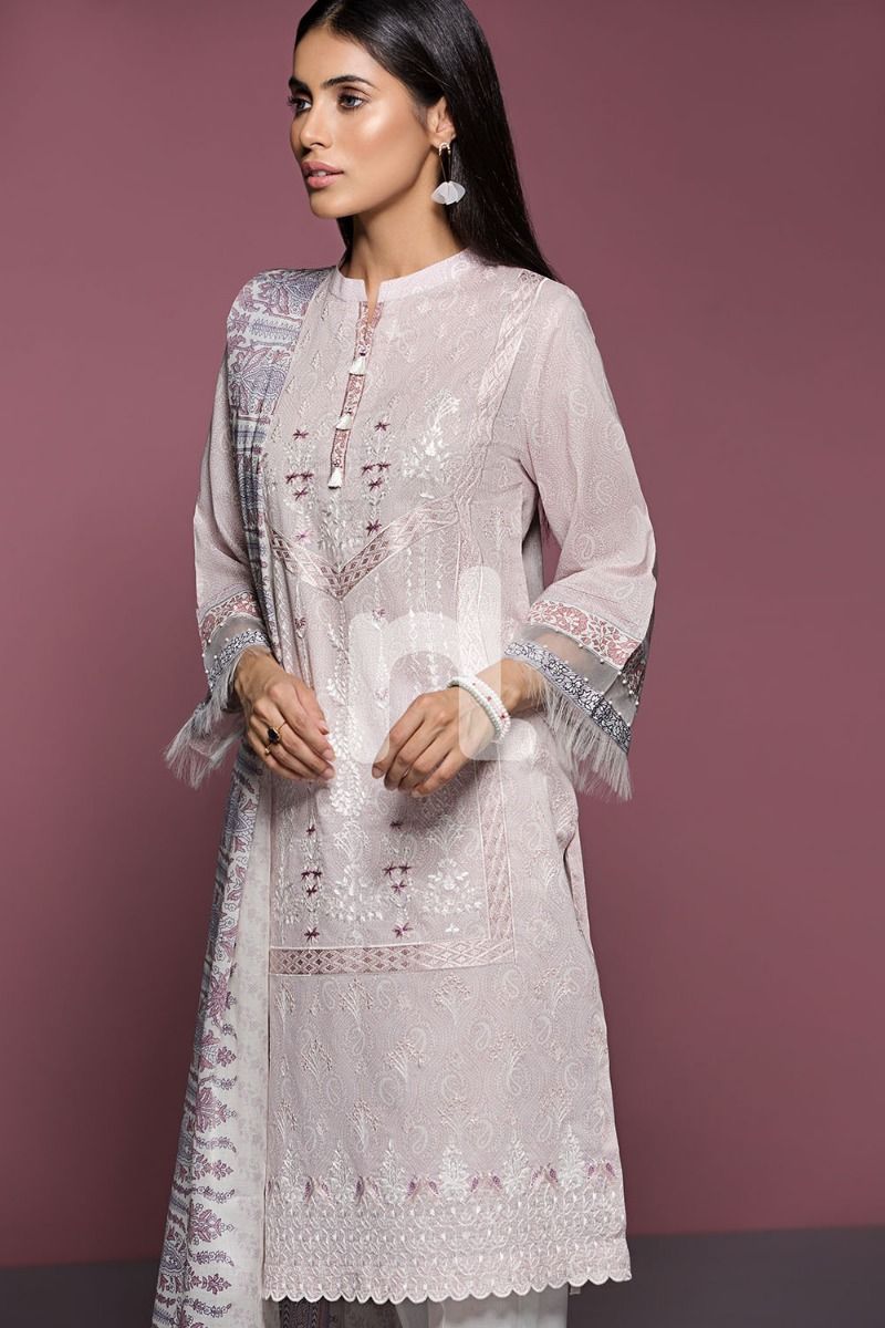 41906039-Lawn & Voil – Pink Printed Embroidered 2PC