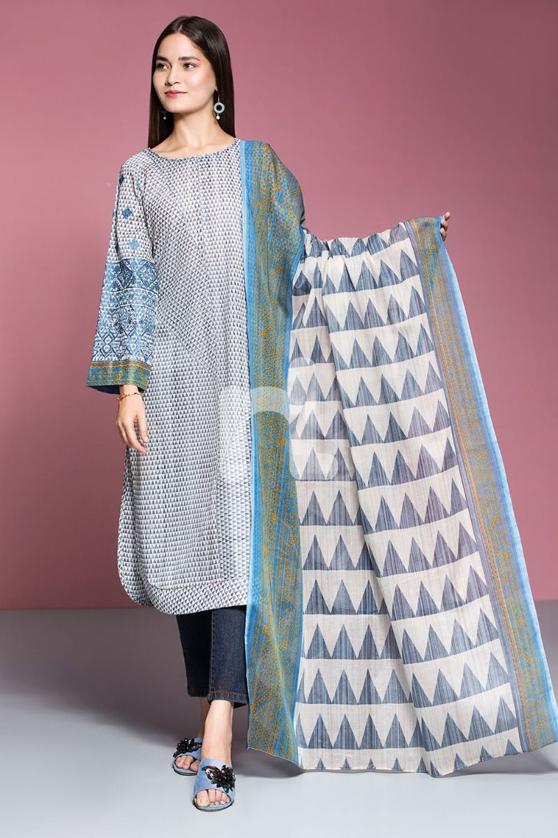 41906038-Lawn & Voil – Grey Printed Embroidered 2PC